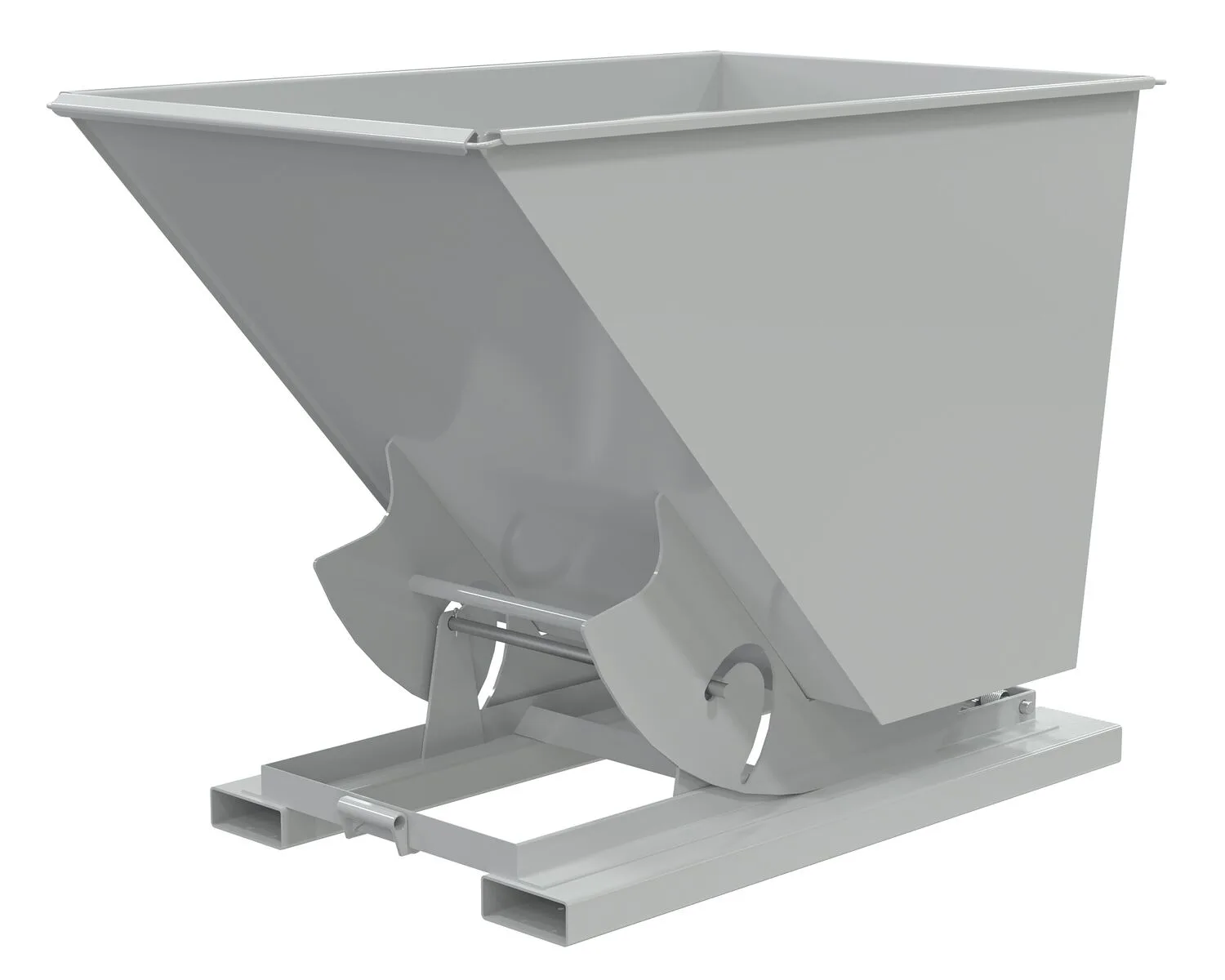 Vestil D-150-LD-NB-GY-MG d-style hoppers, no bump & dump