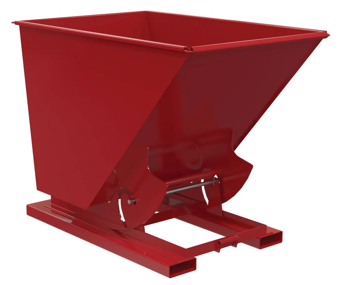 Vestil D-150-LD-NB-SR d-style hoppers, no bump & dump