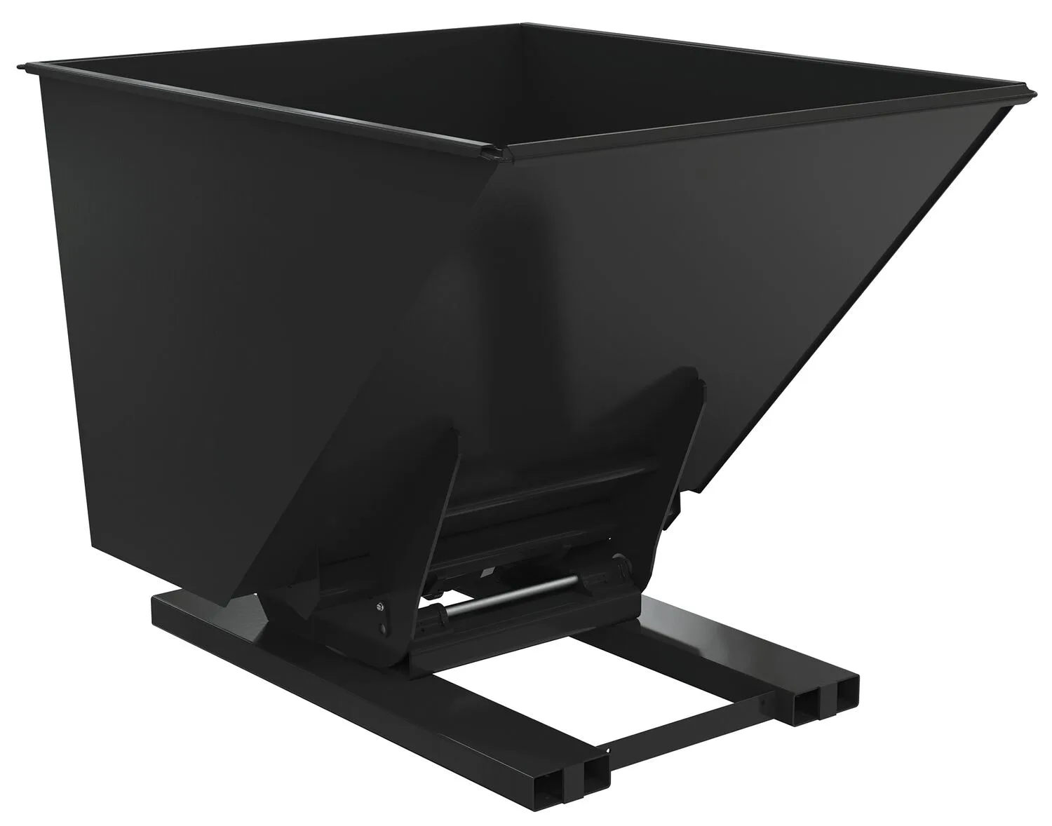 Vestil D-200-HD-HYD-BK hydraulic dumping hopper