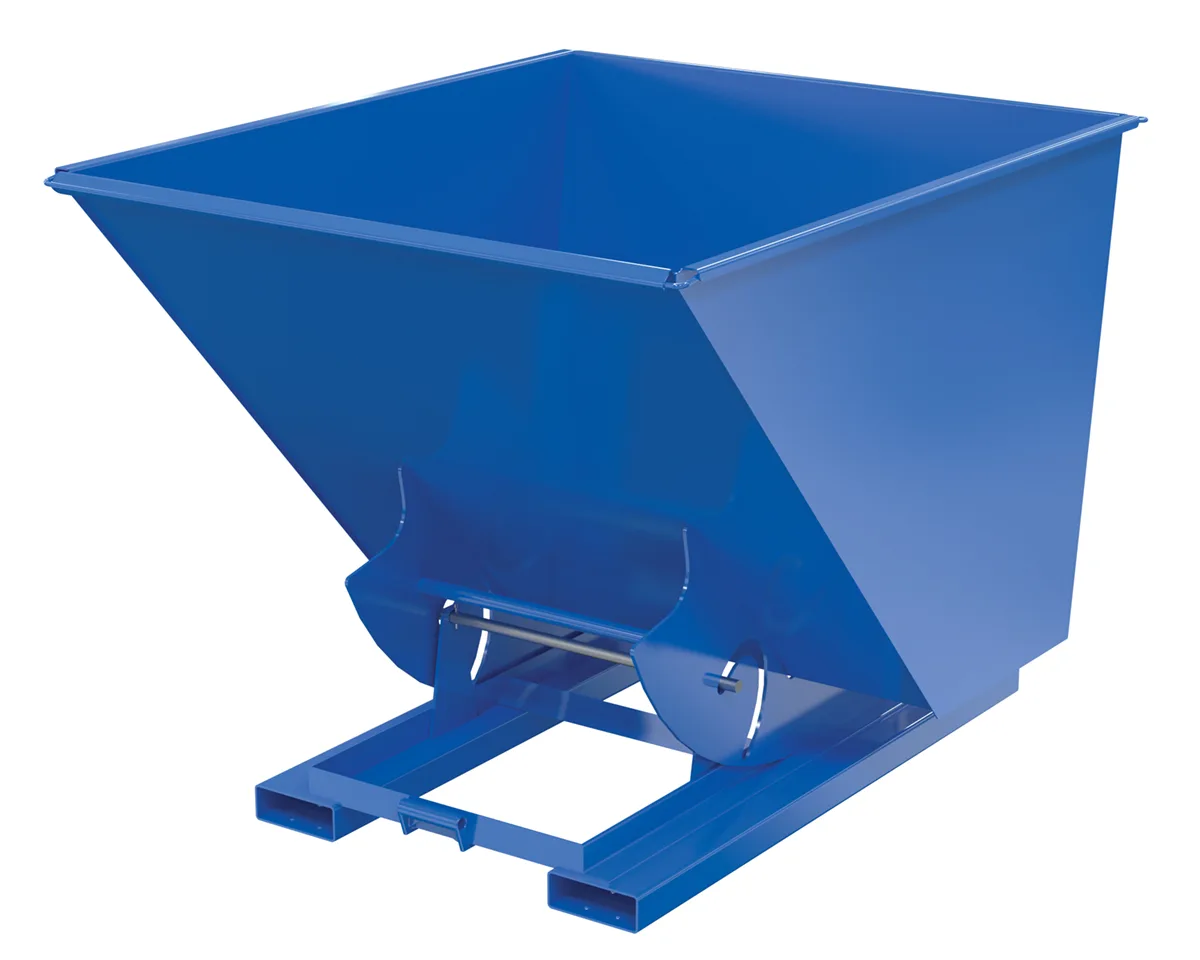 Vestil D-200-HD-NB d-style hoppers, no bump & dump