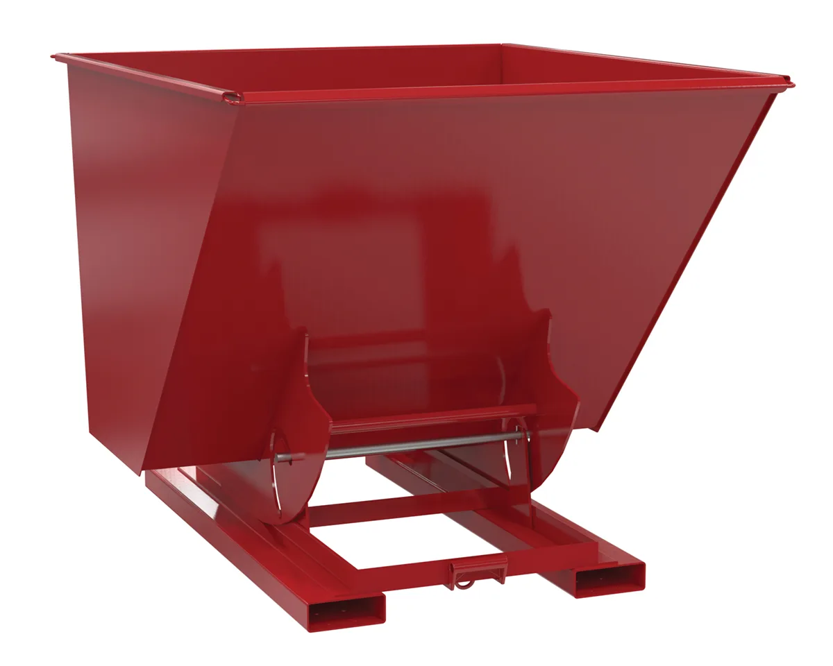 Vestil D-200-MD-NB-SR d-style hoppers, no bump & dump