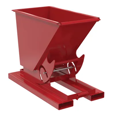 Vestil D-25-HD-NB-SR d-style hoppers, no bump & dump