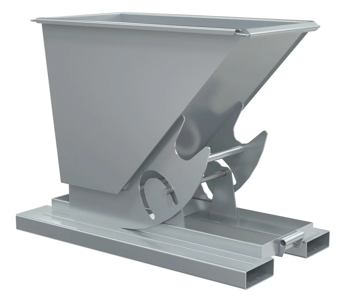 Vestil D-25-LD-NB-SL d-style hoppers, no bump & dump