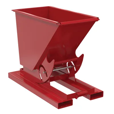 Vestil D-25-LD-NB-SR d-style hoppers, no bump & dump