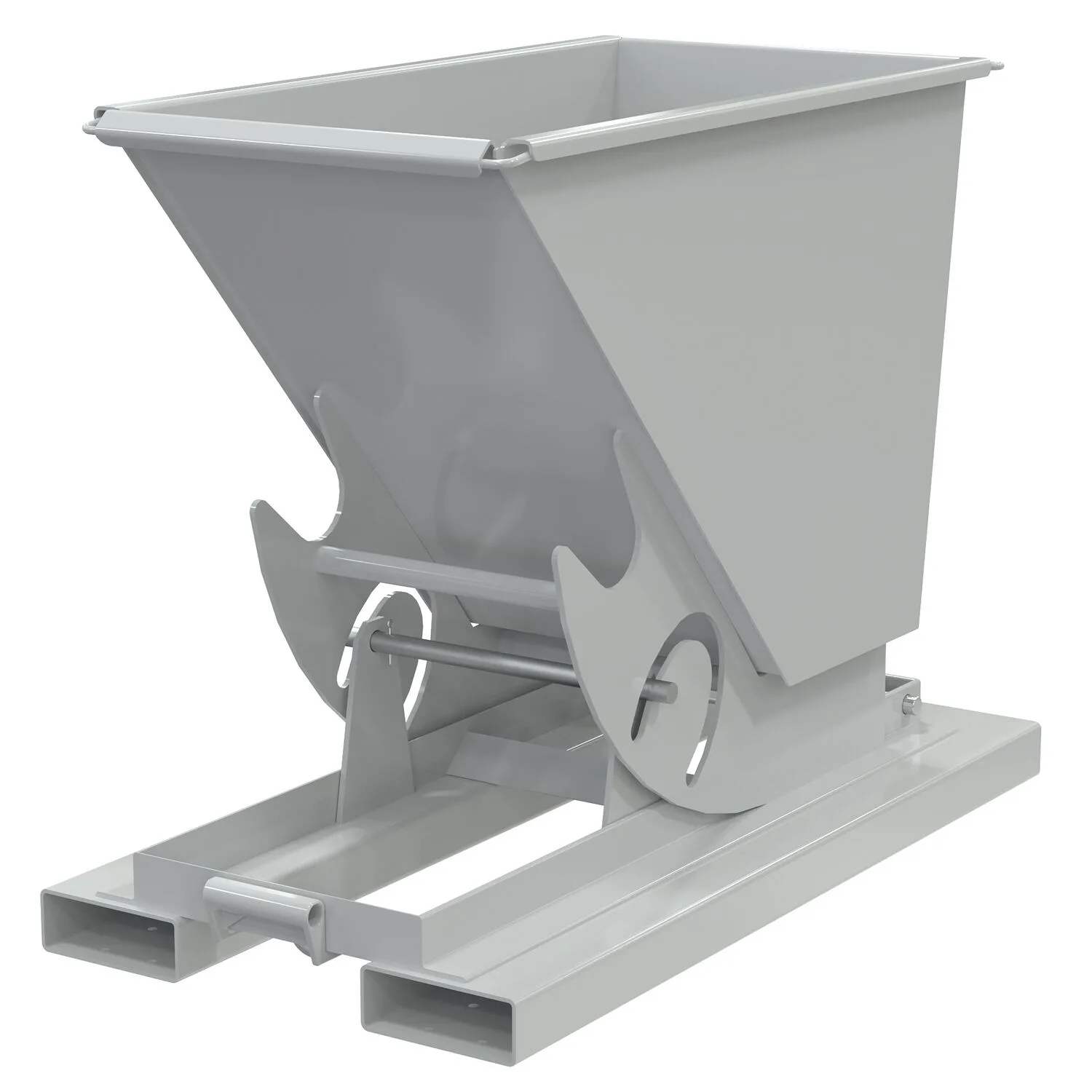 Vestil D-25-MD-NB-GY-MG d-style hoppers, no bump & dump