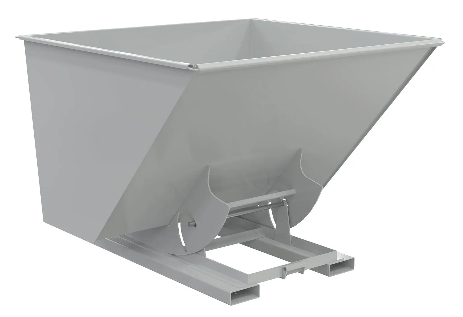 Vestil D-250-LD-NB-GY-MG d-style hoppers, no bump & dump