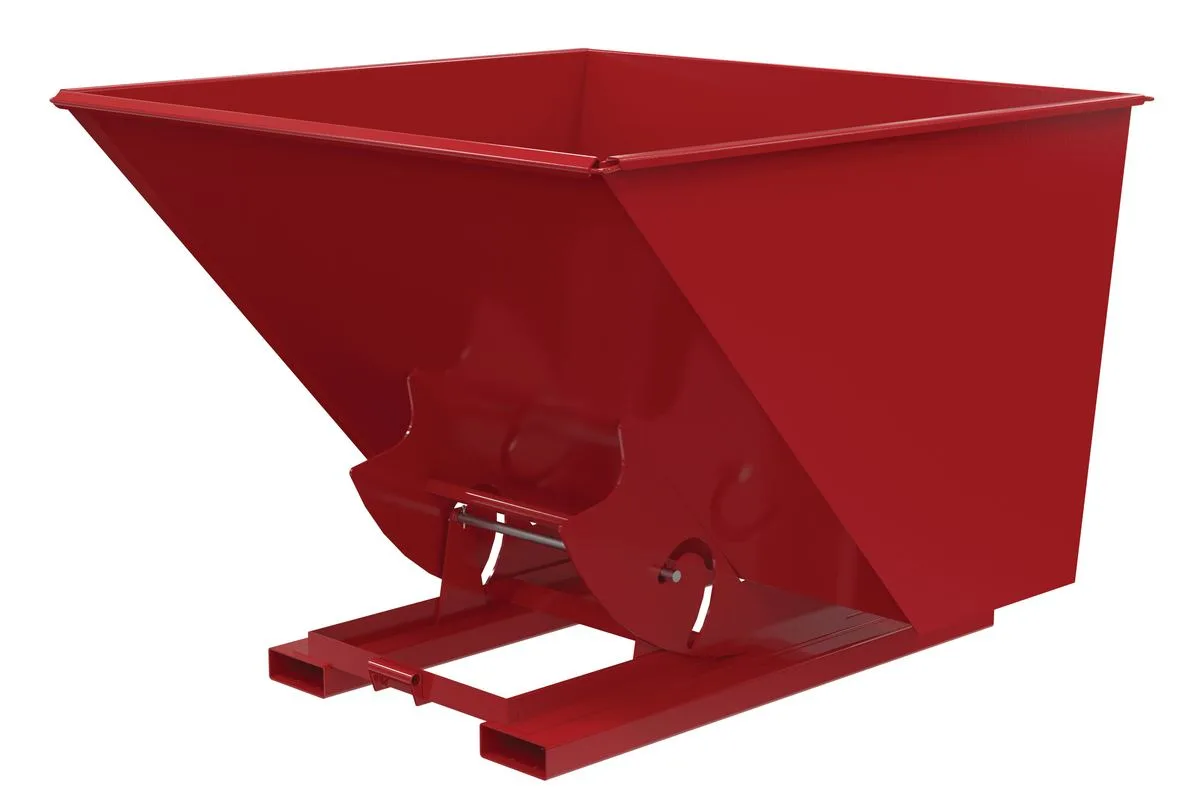 Vestil D-250-LD-NB-SR d-style hoppers, no bump & dump