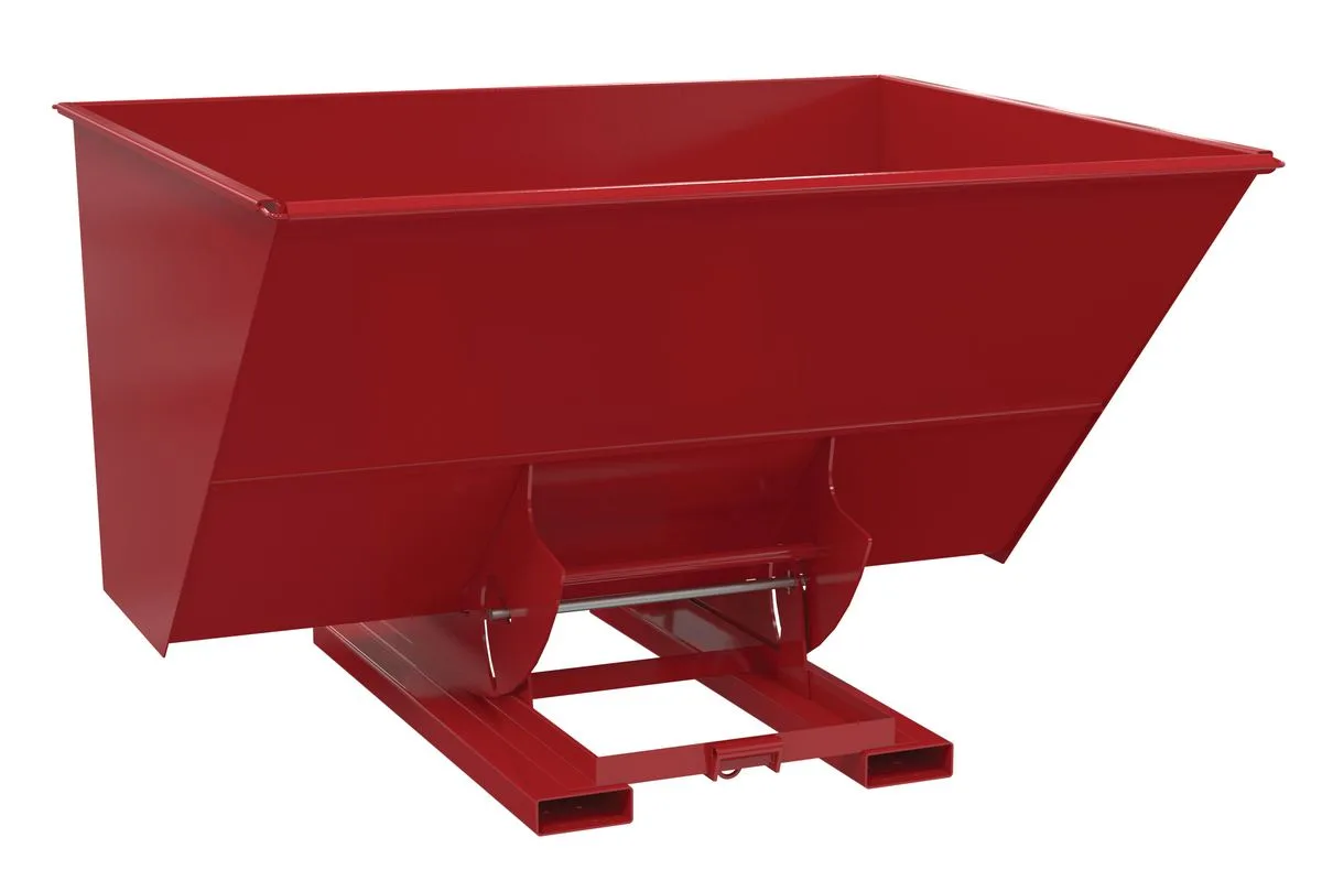 Vestil D-300-HD-NB-SR d-style hoppers, no bump & dump