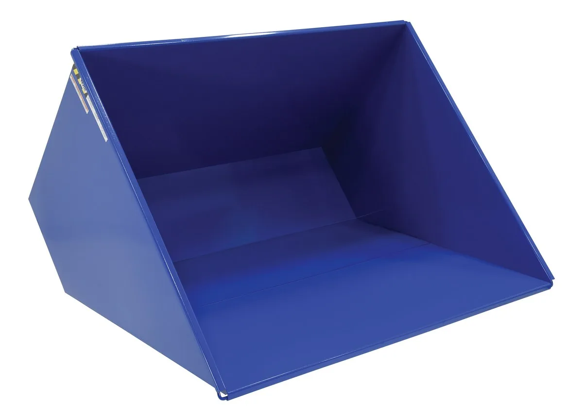 Vestil D-300-LD d style - self-dumping steel hoppers with bumper release