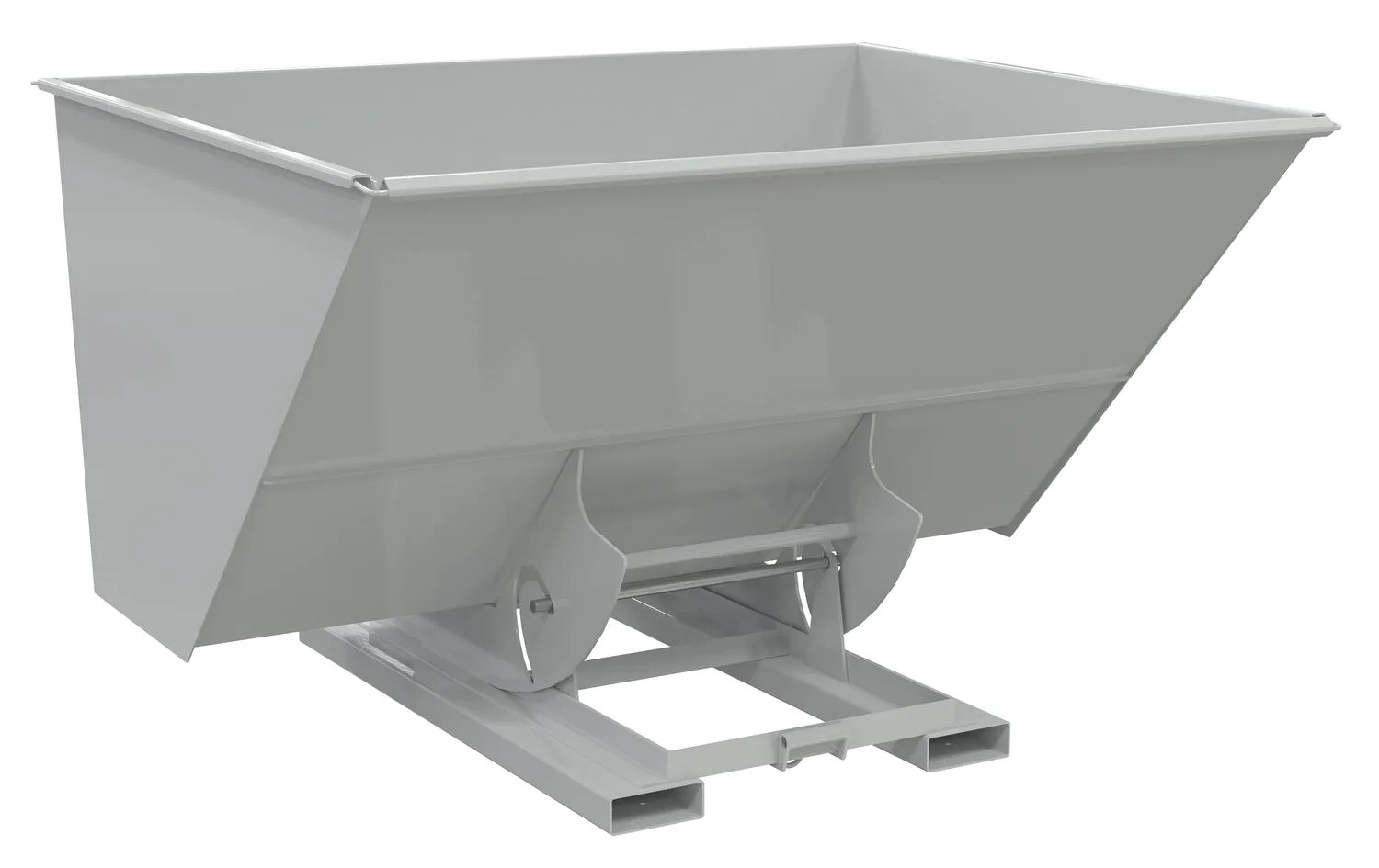Vestil D-300-MD-NB-GY-MG d-style hoppers, no bump & dump