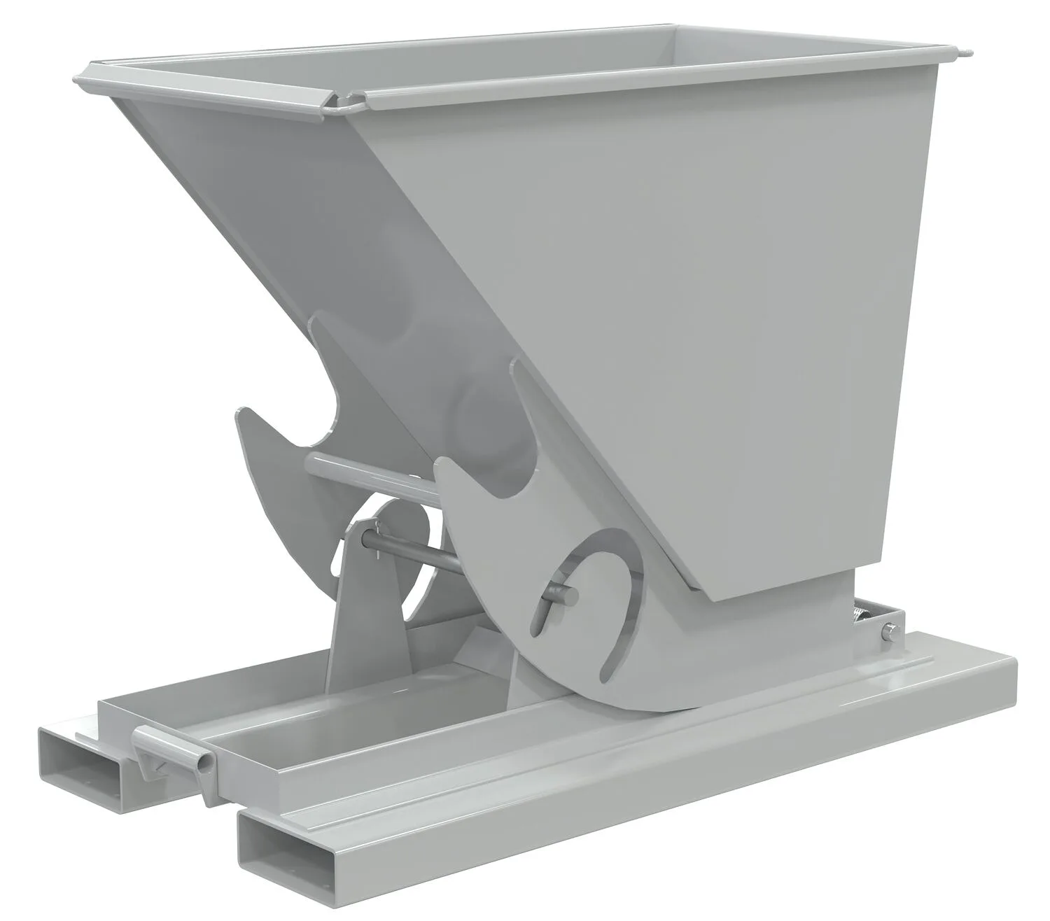 Vestil D-33-LD-NB-GY-MG d-style hoppers, no bump & dump