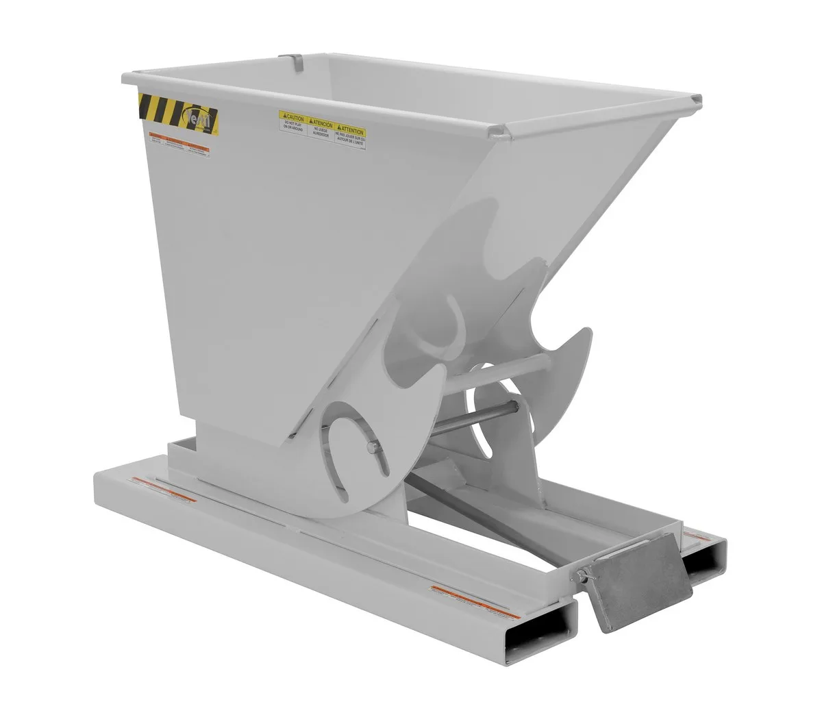 Vestil D-33-LD-SL d style - self-dumping steel hoppers with bumper release