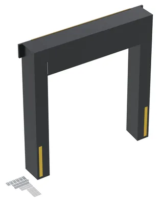 Vestil Nylon (Vinyl) Dock Seal 19 In. 8 Ft. x 9 Ft. Black
