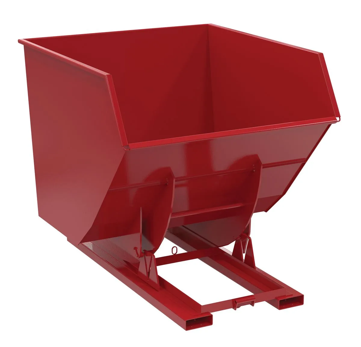 Vestil D-350-HD-NB-SR d-style hoppers, no bump & dump