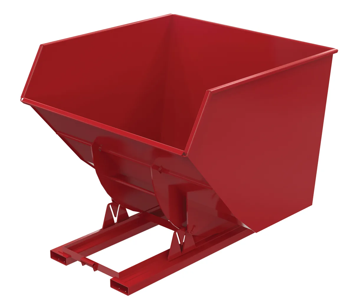 Vestil D-400-HD-NB-SR d-style hoppers, no bump & dump