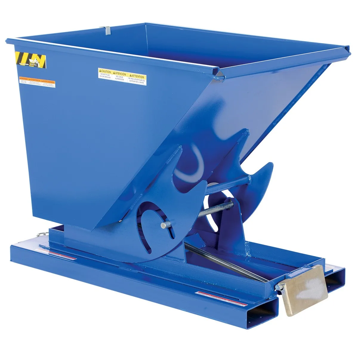 Vestil D-50-HD d style - self-dumping steel hoppers with bumper release