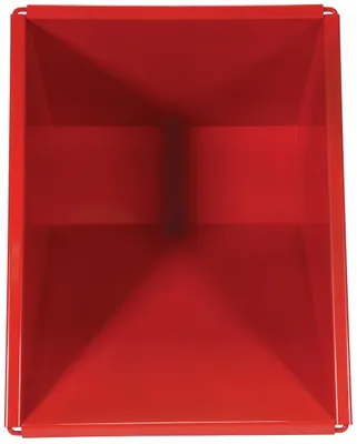 Vestil D-50-HD-SR d style - self-dumping steel hoppers with bumper release shown from an alternate angle