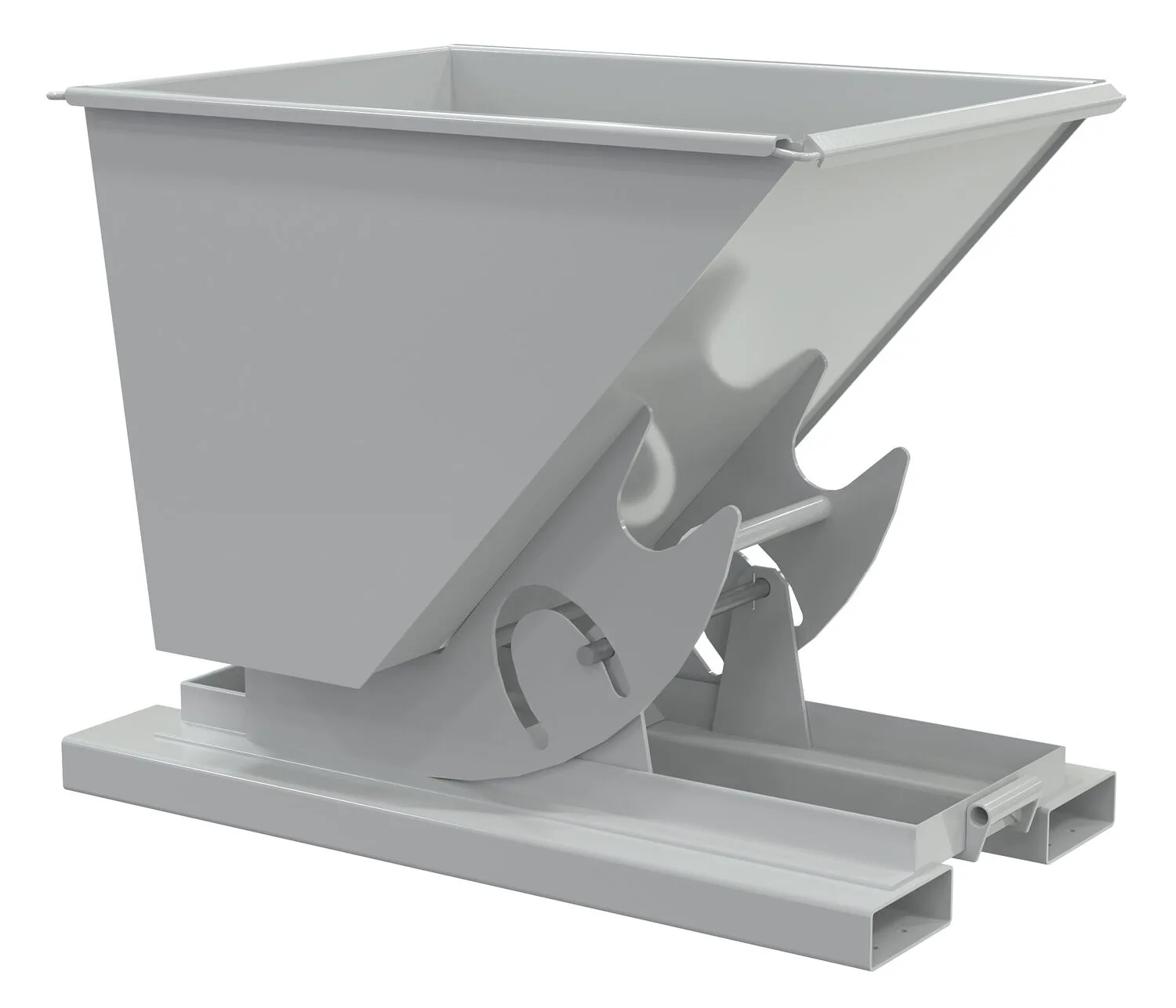 Vestil D-50-MD-NB-GY-MG d-style hoppers, no bump & dump