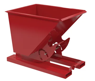 Vestil D-50-MD-NB-SR d-style hoppers, no bump & dump