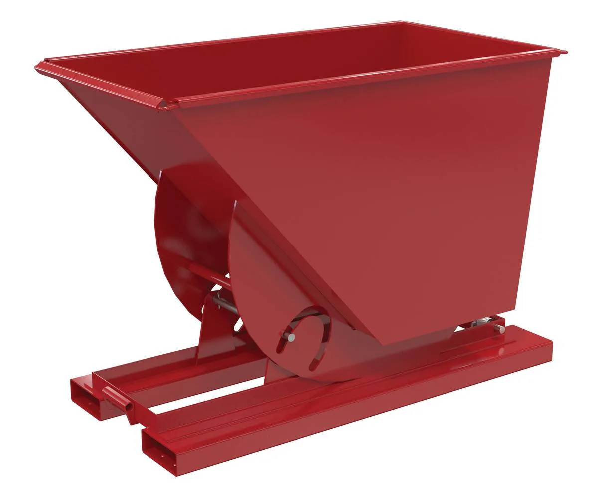 Vestil D-75-HD-NB-SR d-style hoppers, no bump & dump