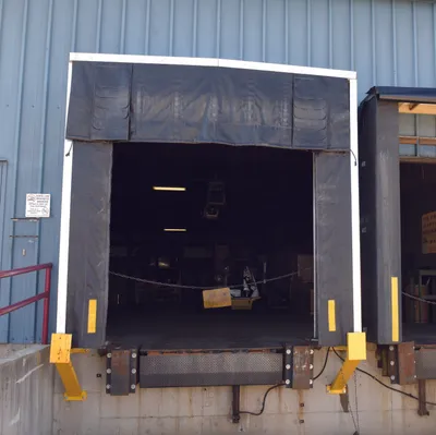Vestil D-750-24 dock shelter shown from an alternate angle