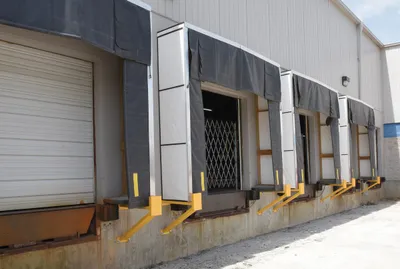 Vestil D-750-30 dock shelter shown from an alternate angle