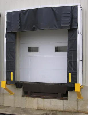 Vestil D-750-36 dock shelter shown from an alternate angle