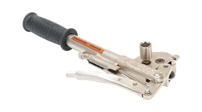 Vestil D-HEAD-1 manual drum deheader shown from an alternate angle