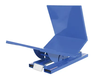 Vestil D-NS-100-LD open side hopper shown from an alternate angle