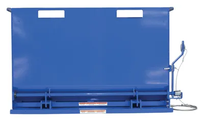 Vestil DBH-100-3 drop bottom hopper shown from an alternate angle