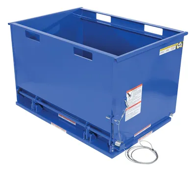 Vestil DBH-100-3 drop bottom hopper