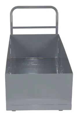 Vestil DBPT-2448-12 deep box steel platform truck shown from an alternate angle