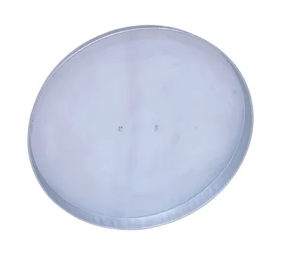 Vestil DC-245-H galvanized steel drum cover shown from an alternate angle