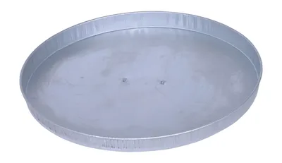 Vestil DC-245-H galvanized steel drum cover shown from an alternate angle