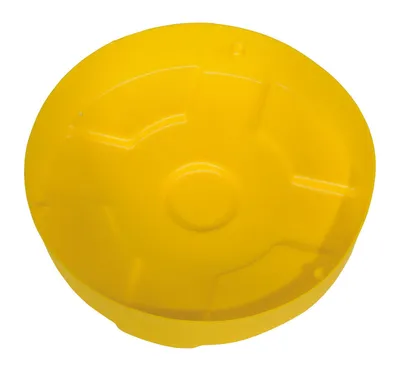 Vestil DC-P-30-YL drum cover shown from an alternate angle