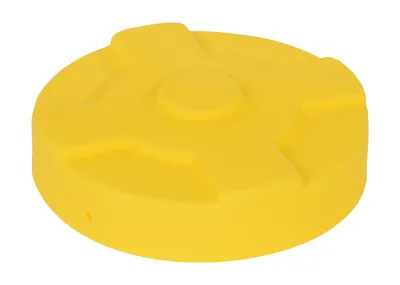 Vestil DC-P-30-YL drum cover shown from an alternate angle