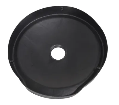 Vestil DC-P-55-CAN-UF-BK recycling lid shown from an alternate angle