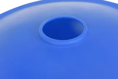 Vestil DC-P-55-CAN-UF-BU recycling lid shown from an alternate angle