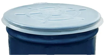 Vestil DC-TPO drum cover shown from an alternate angle