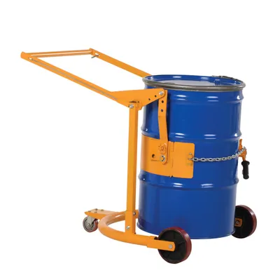 Vestil DCR-110-55 manual drum carrier rotator shown from an alternate angle