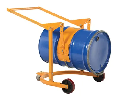 Vestil DCR-110-55 manual drum carrier rotator shown from an alternate angle