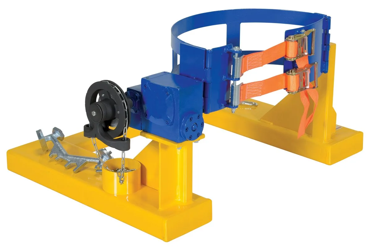 Vestil DCR-205-20 fork truck drum carrier rotator