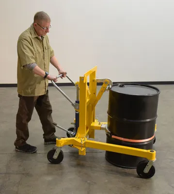 Vestil DCR-880-M2H economical drum transporter shown from an alternate angle