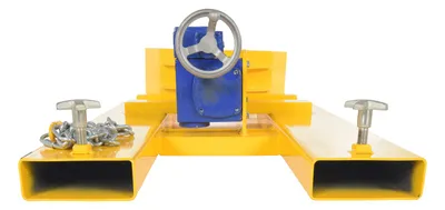 Vestil DCR-RAR-12 drum carrier right angle shown from an alternate angle