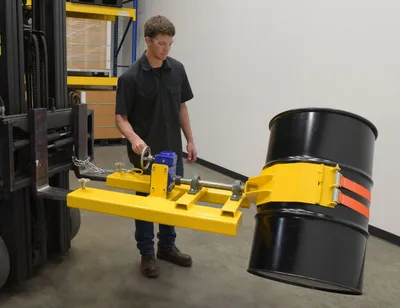 Vestil DCR-RAR-12 drum carrier right angle shown from an alternate angle