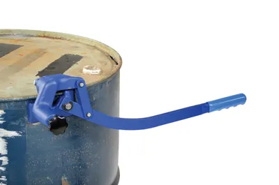 Vestil DD-10 manual drum deheader shown from an alternate angle