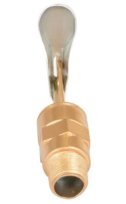 Vestil DFT-AL manual drum faucet shown from an alternate angle