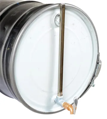Vestil DGLI-4 horizontal drum gauge level indicator shown from an alternate angle