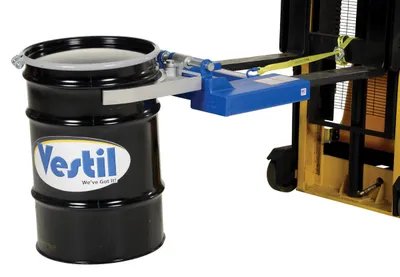 Vestil DGS-A drum gripper shown from an alternate angle
