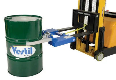Vestil DGS-A drum gripper shown from an alternate angle